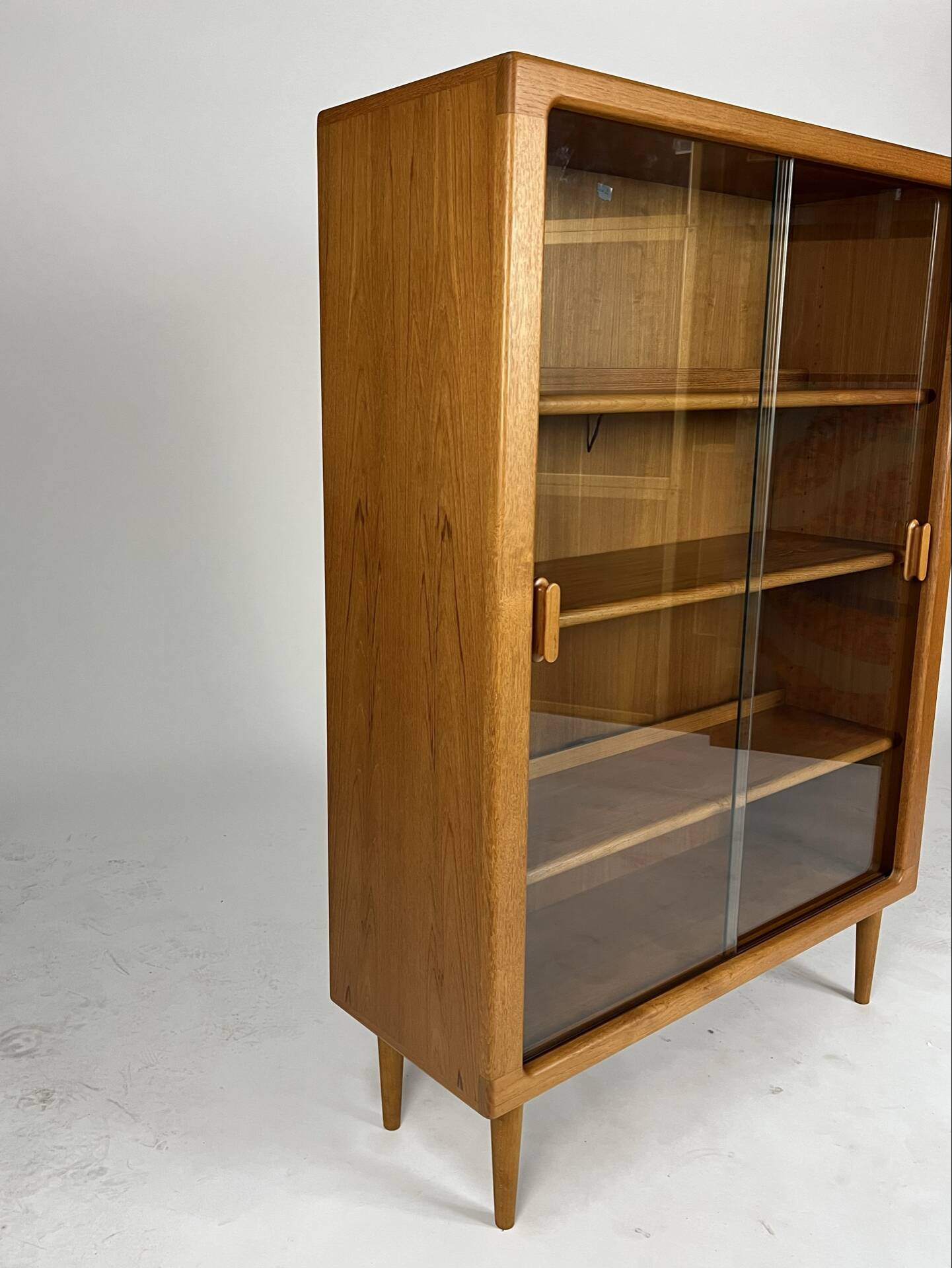 Danish teak display cabinet highboard shelf Silkeborg 70s vintage design