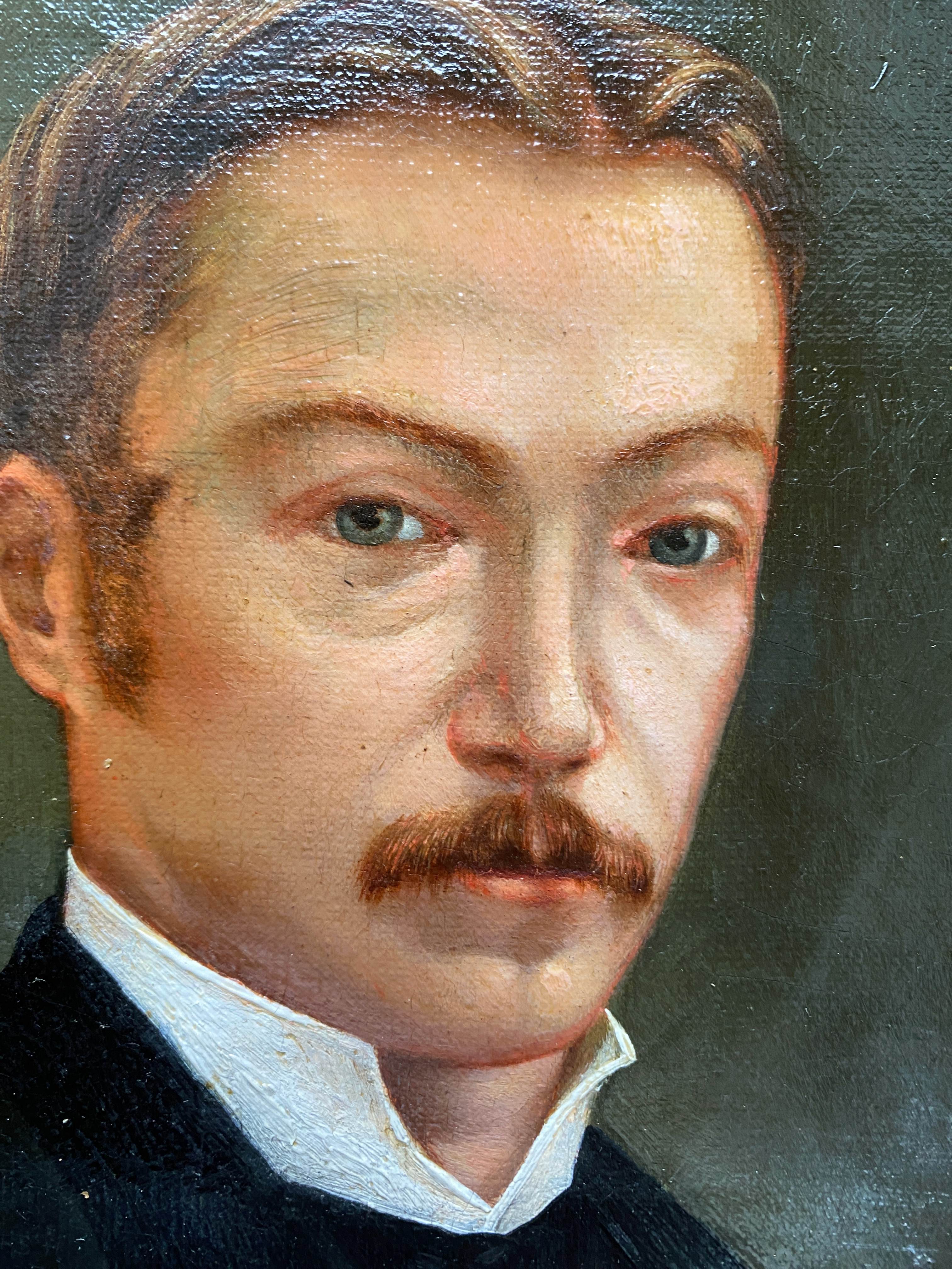 Table HST 1873 "Family portrait" Edmond MENESTRIER (?-1884) + frame