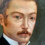 Table HST 1873 "Family portrait" Edmond MENESTRIER (?-1884) + frame