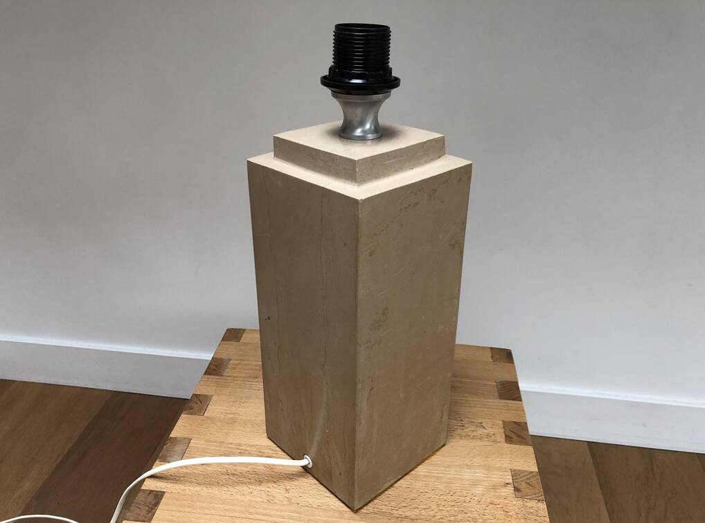 Vintage travertine lamp