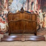 Louis XV Style Center Bed in Walnut