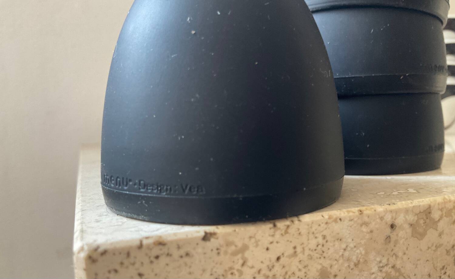 Set of Verner Panton design egg cups for Menu