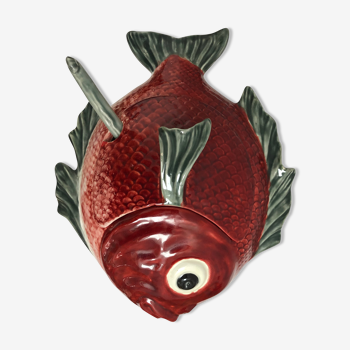 Soupière colorée en forme de poisson