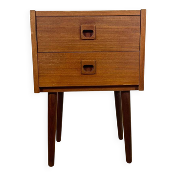 Table de chevet en teck danois – design scandinave des années 1960