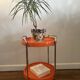 Bat chariot desserte vintage Space Age orange vintage
