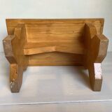 Small wooden step stool bench