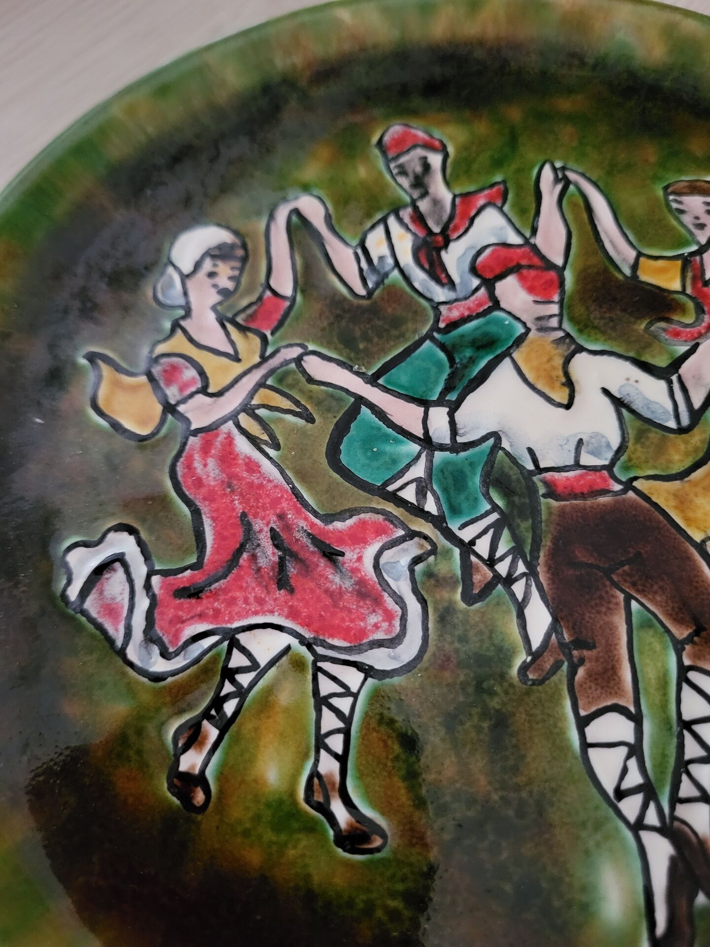Catalan ceramic plate sardana