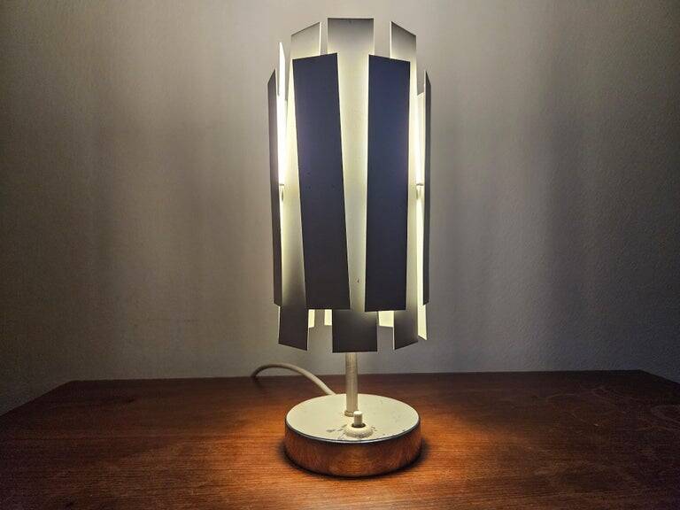 Very rare mid-century table lamp in the style of Max Sauze, France, 1970s