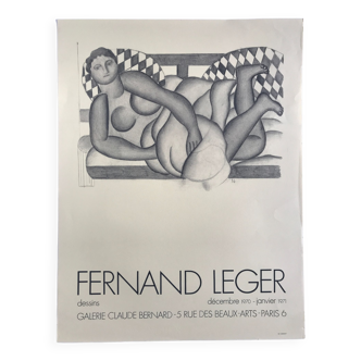 Original poster on Ingres after Fernand LEGER, Galerie Claude Bernard, 1970