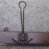 Old coat door has 5 racks