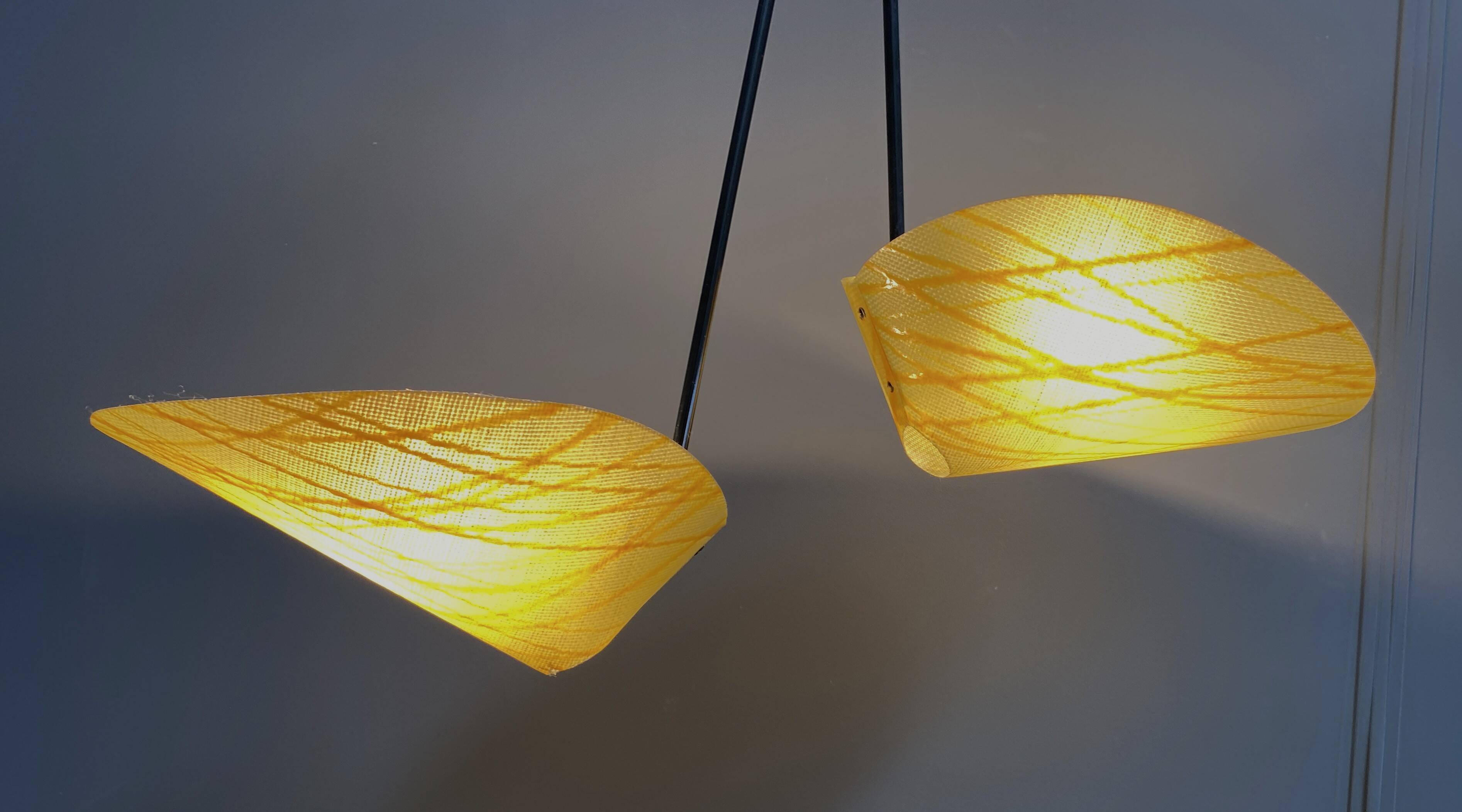 Josef Hurka pendant lamp model 1210 for Napako 1960s