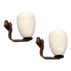 Italian Opaline Glass Sconces, Set of 2