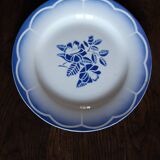 6 mismatched flat plates Fontanges Marsac Longwy Digoin