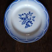 6 mismatched flat plates Fontanges Marsac Longwy Digoin