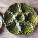 6 vintage ceramic oyster plates from Gien