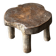 Mini low stool in upcycled old Asian teak H15 D24