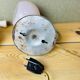 Pink glass 60s table or wall sconce lamp