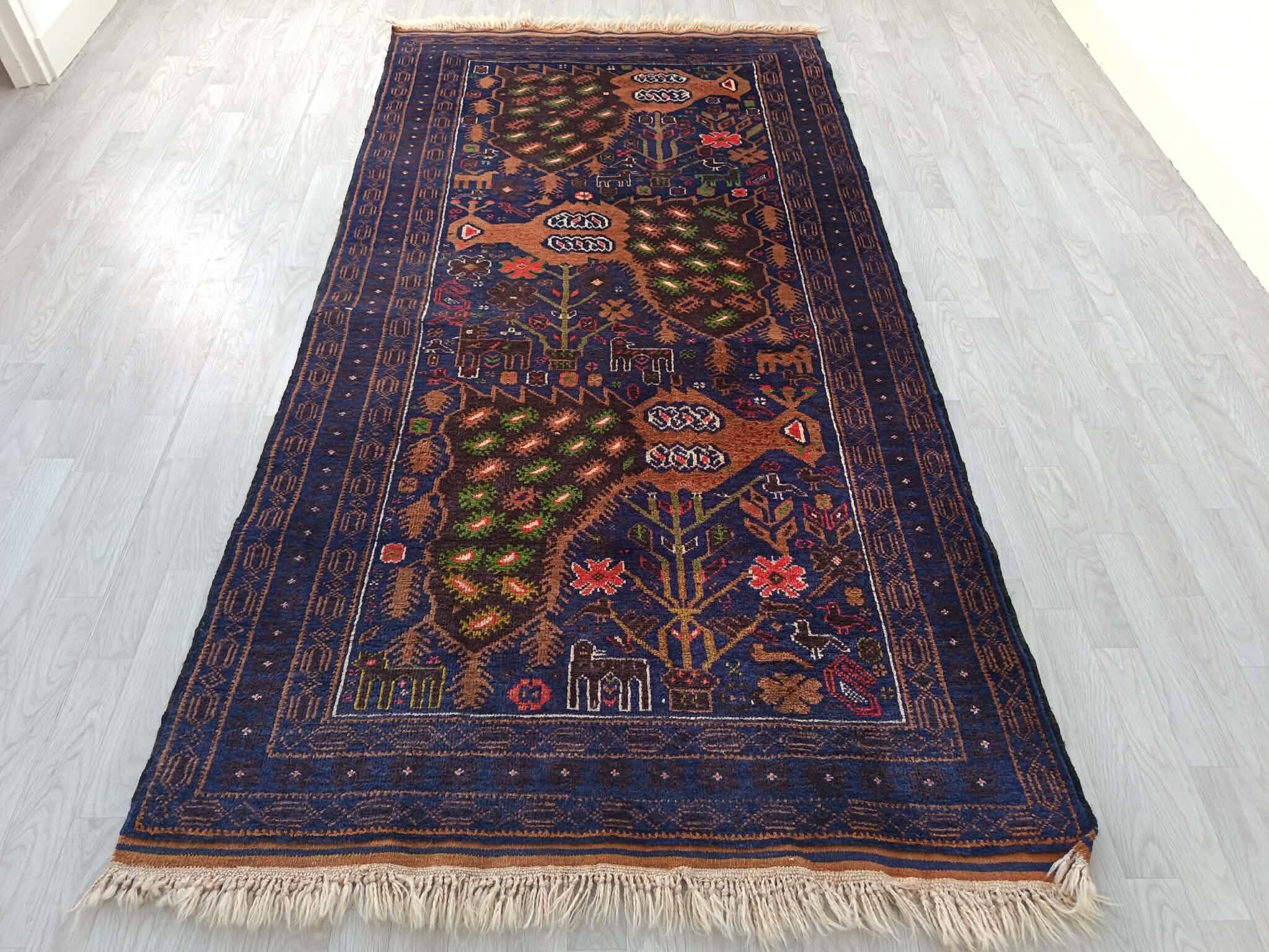 Handmade Afghan Belouch carpet