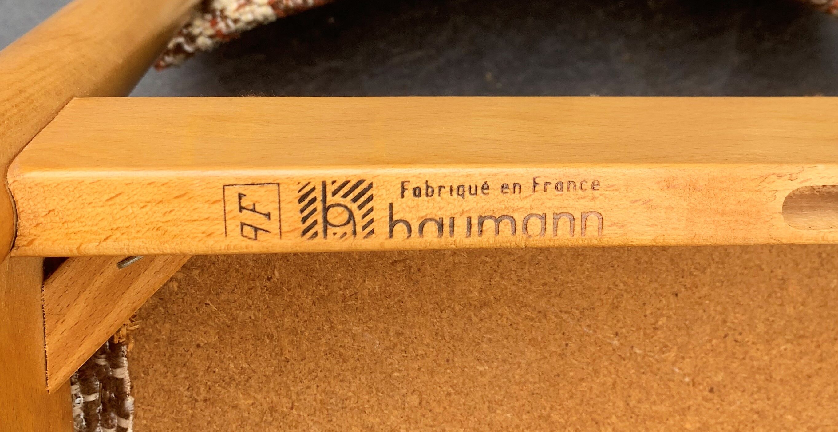 Suite of 4 vintage Baumann chairs 1960