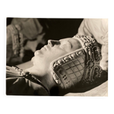 Photo argentique Bernard Darot XXe tombeau de François II visage Anne