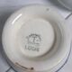 Vintage ironstone bowl from the Badonviller factory in cream and blue.