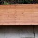 Table ferme guinguette en bois sur treteaux
