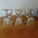 Set of 6 Vmc Cristal de Reims Harlequin glasses