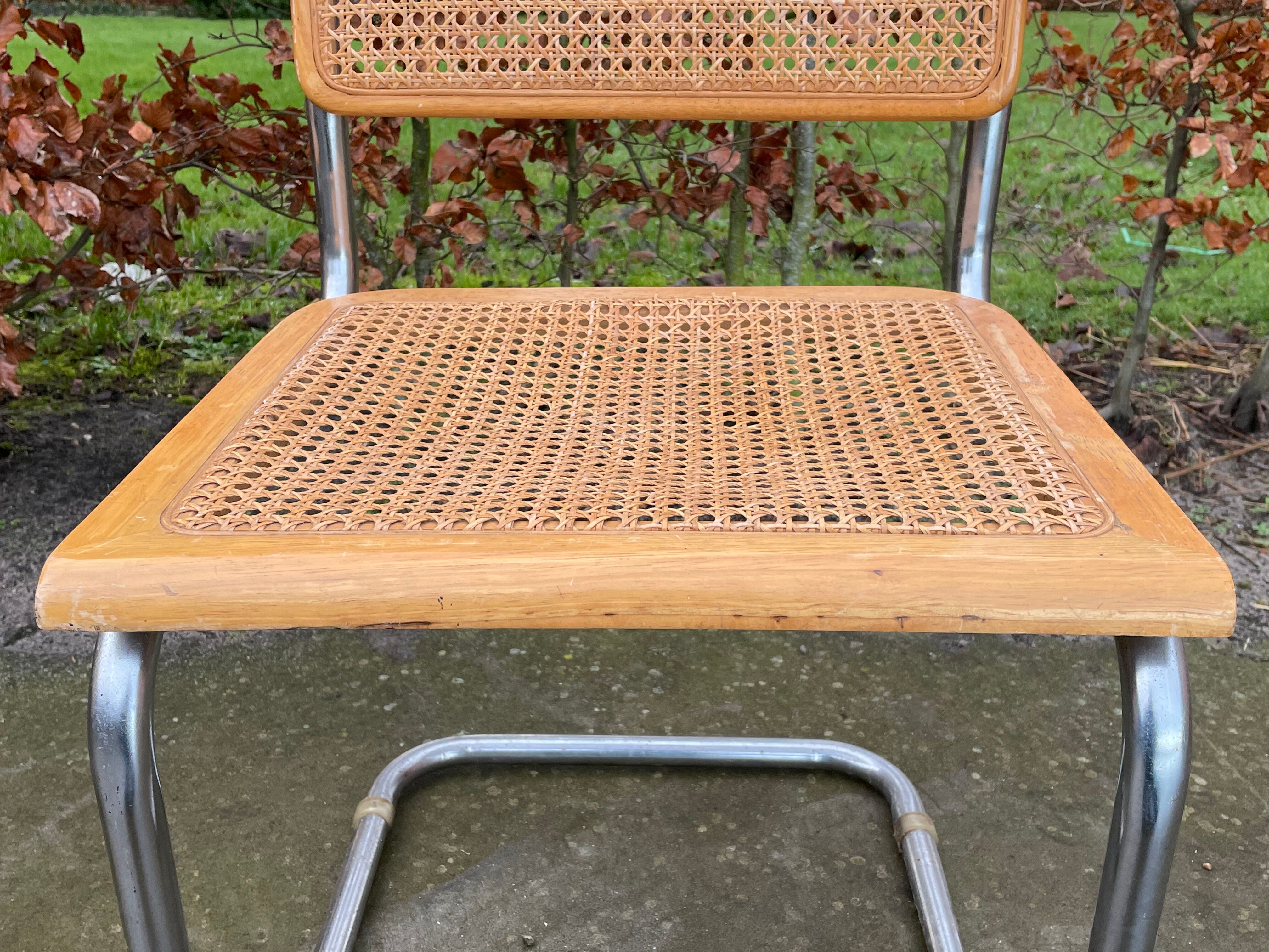 Lot of 2 chairs model Cesca by Marcel Breuer