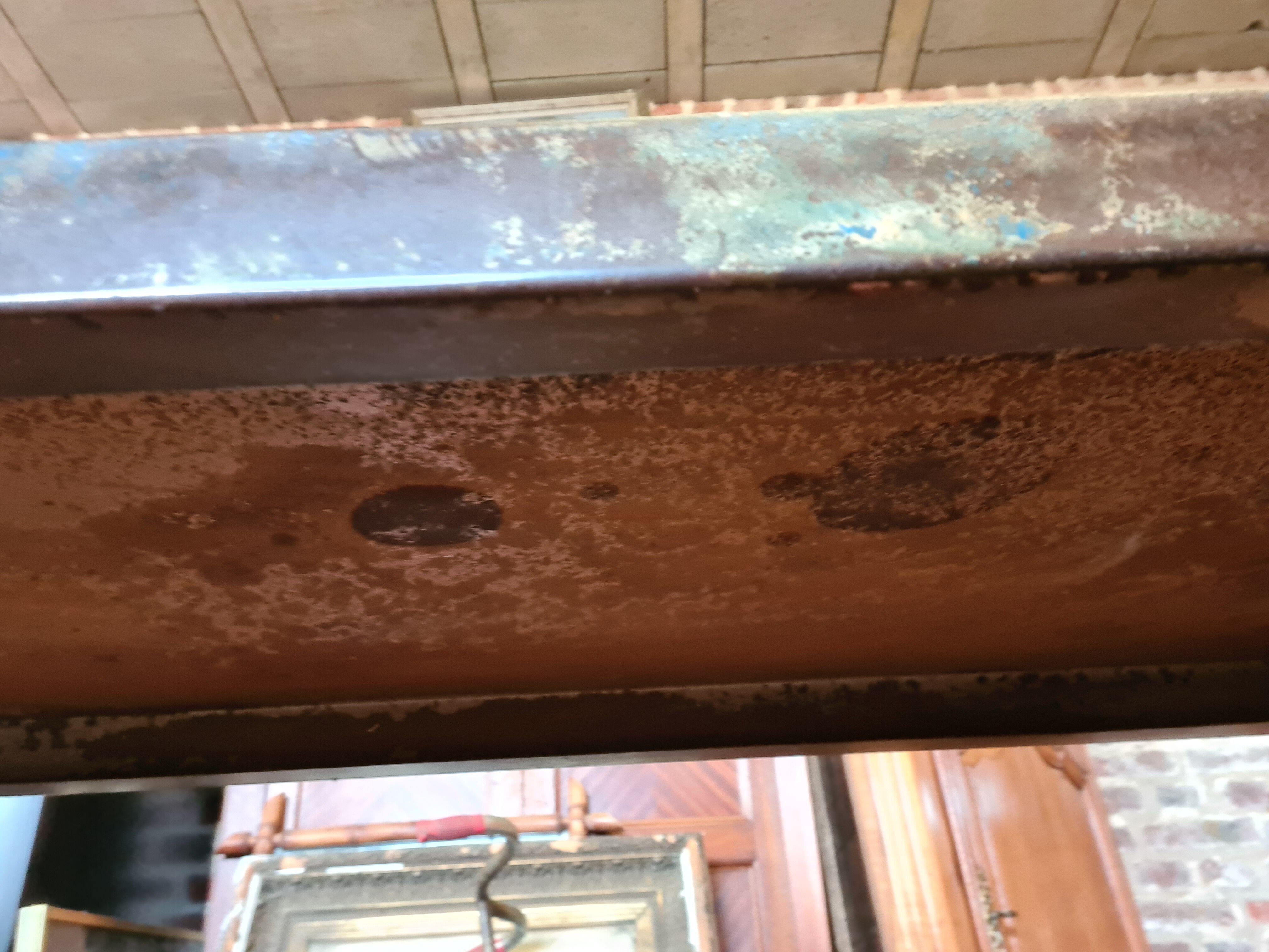 Industrial iron console