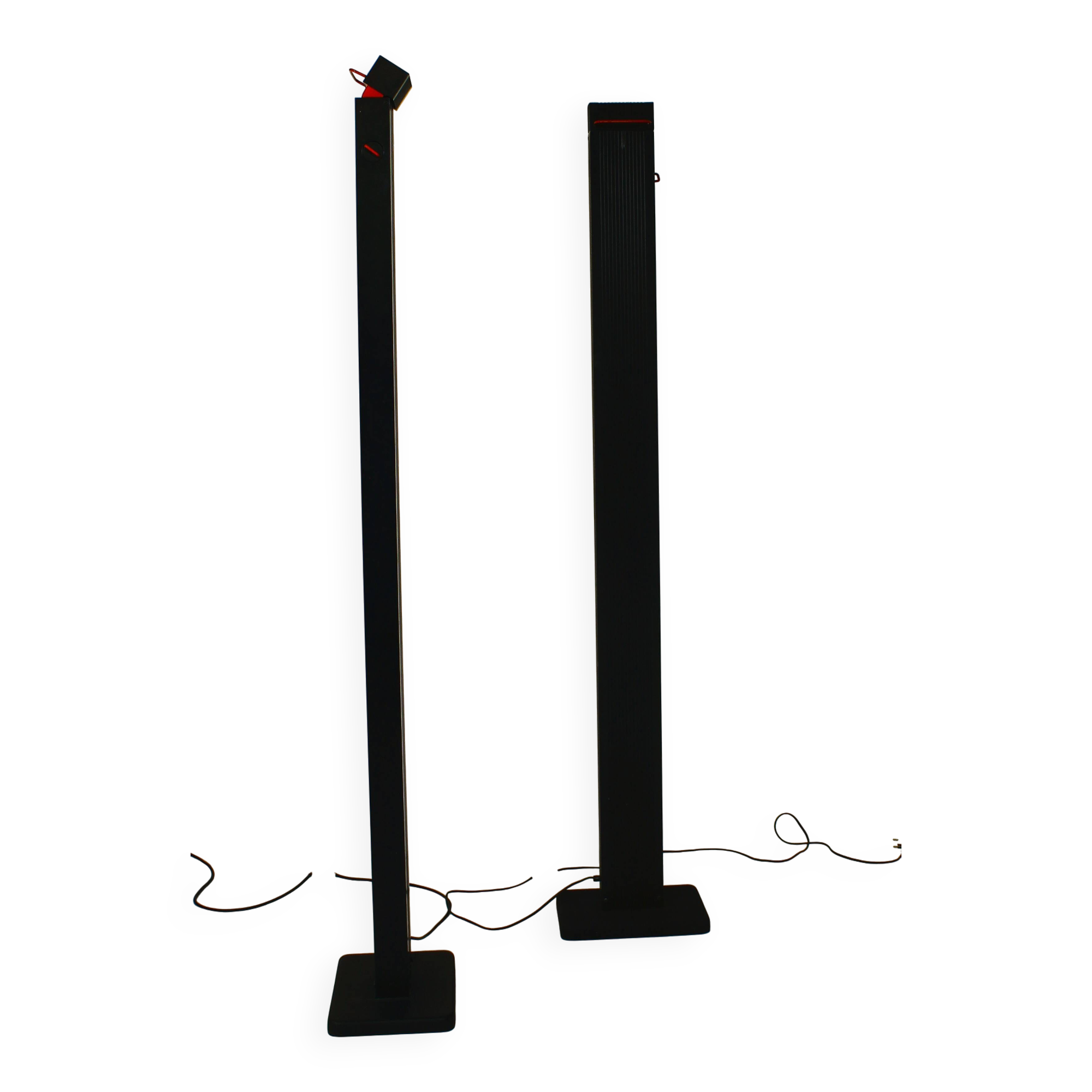 Pair of vintage Italian floor lamps "Zagar" by Silvio Carpani for Stil