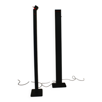 Pair of vintage Italian floor lamps "Zagar" by Silvio Carpani for Stil