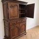 Rustic two-body buffet in solid wood