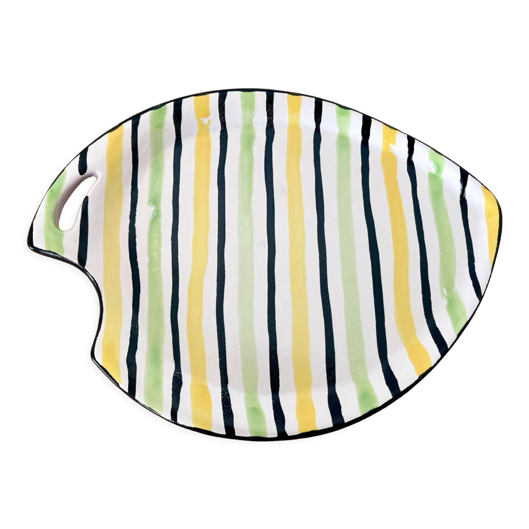 Empty vintage ceramic pocket