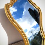 Golden mirror 45x30cm