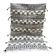 Small black Moroccan Berber Zanafi kilim rug for bedroom and living room.