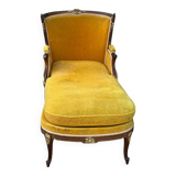 Louis XVI Style Bench - Chaise Longue - Daybed in Mahogany from the Napoleon III Period