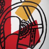 Fernand LÉGER: Cyclist and his bike, signed lithograph