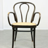 Vintage Bentwood Wide Seat and Arms Bistro Chair