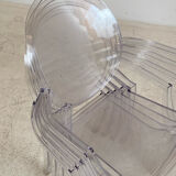 4 Louis Ghost armchairs by Philippe Starck Kartell edition