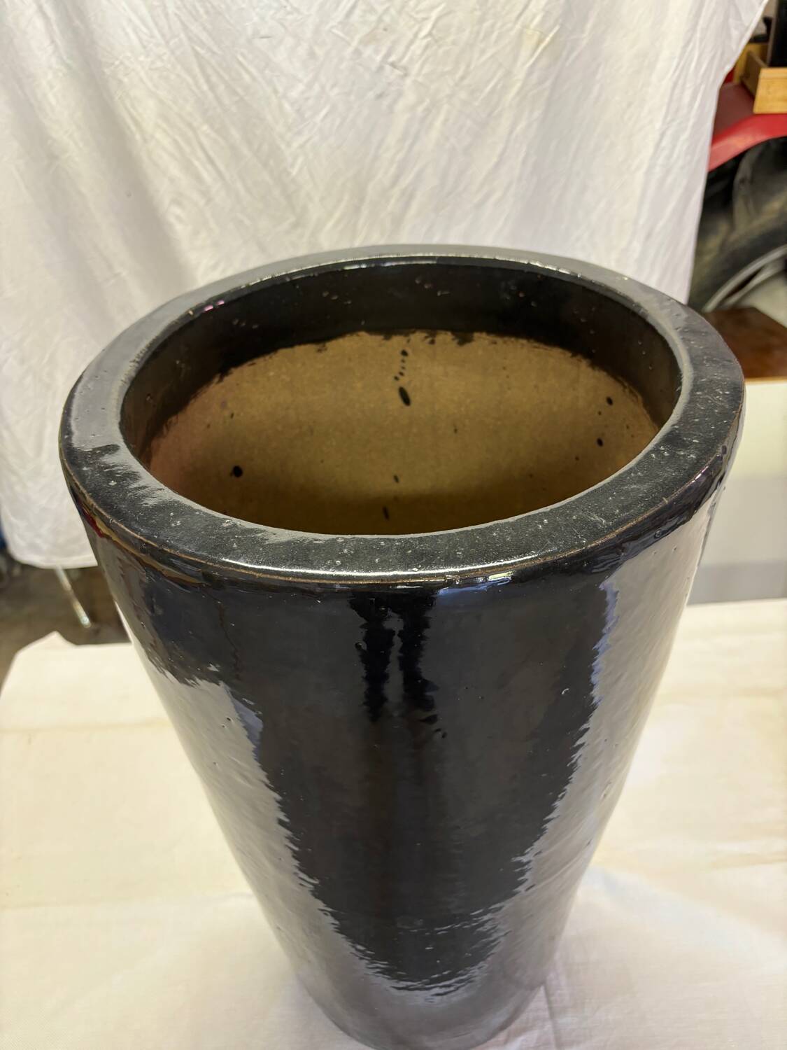 Grand pot en grès émaillé