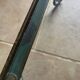 Patinated green-grey wrought iron dessert table