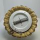 Ceiling lamp glass diamond tip and brass 70's