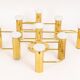 1 of 2 Sciolari Leola wall-mounted ceiling light in brass, Germany, 1970s