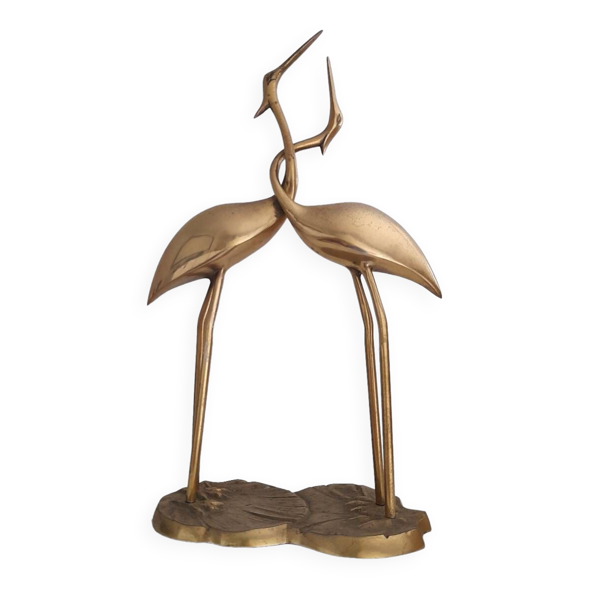 Couple of brass cranes