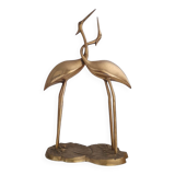 Couple of brass cranes