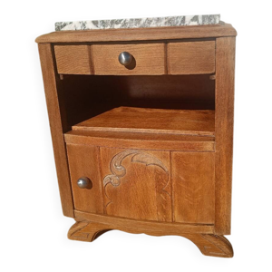 table de chevet ancienne - marbre