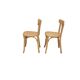 Paire de chaises bistrot Baumann patine vintage