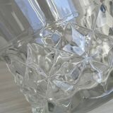 Thick glass ice bucket