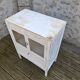 Patinated glass sideboard