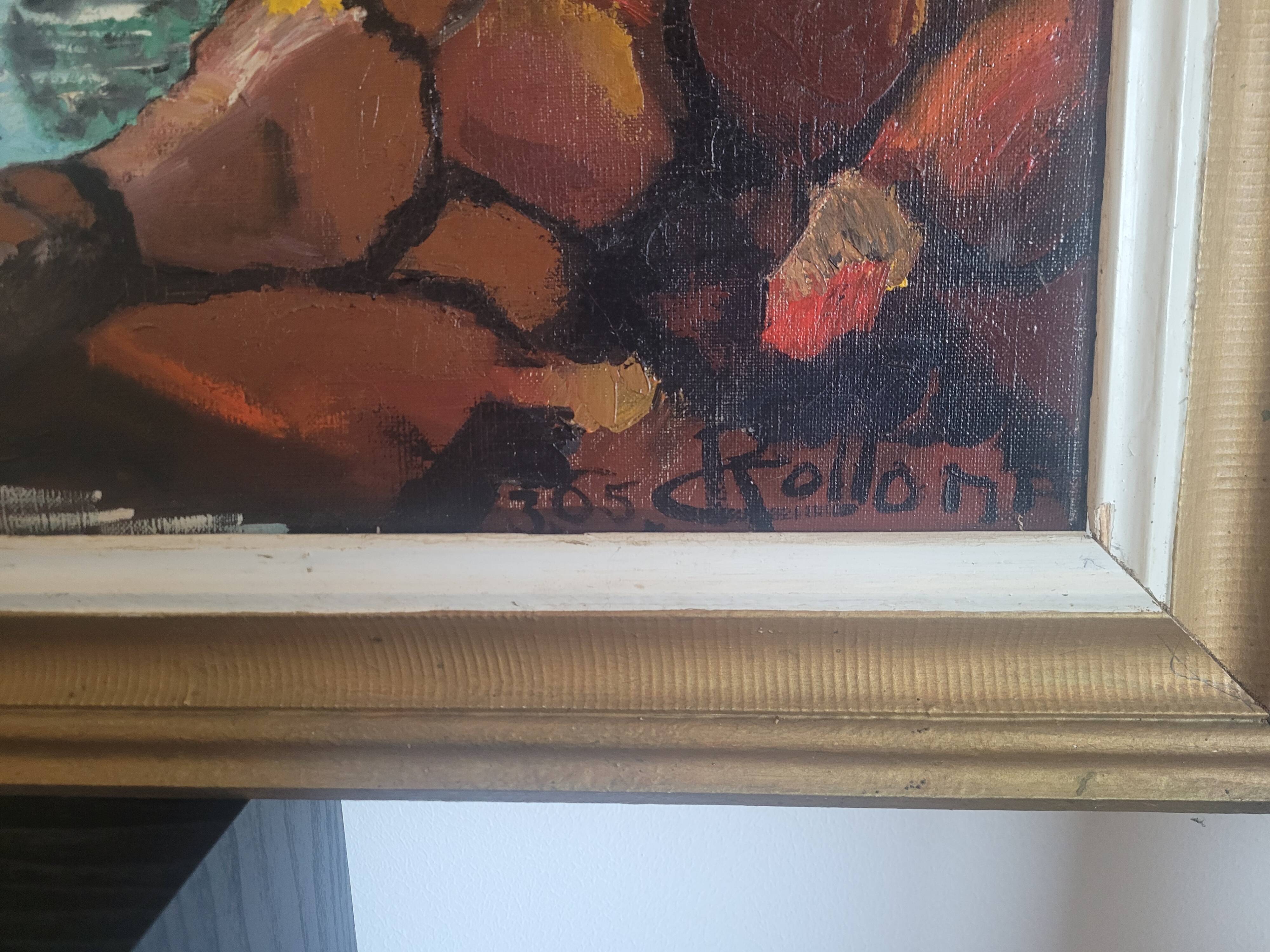 Old marine painting 1965